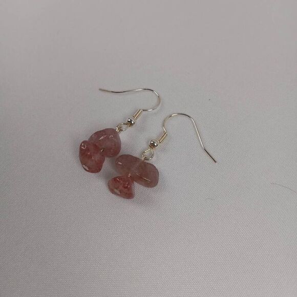 💕5/25 Purple stone chip earrings casual boho bohemian western hippie lagenlook - Picture 5 of 8